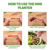 12pcs Mini Handheld Seed Spreader Kit, Small Planter Tool with