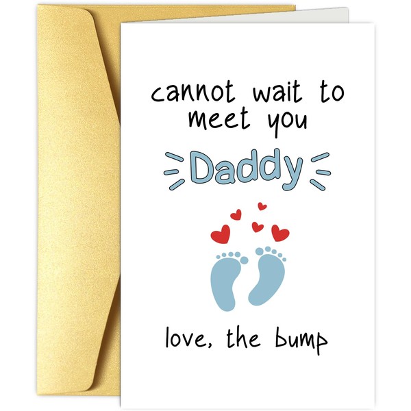 Obbyidk Cute Dad To Be Father's Day Card, Sweet Pregnant