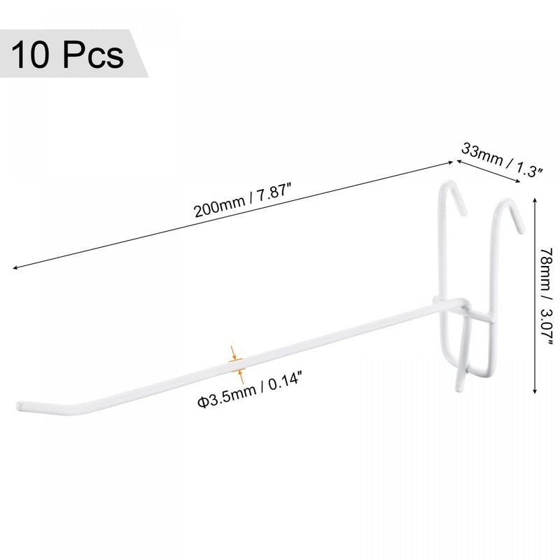sourcing map Grid Wall Display Hooks Store Garage Storage Wall