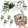 Suncalla 5 Pcs Bridal Baby Breath Hair Pins Wedding Hair