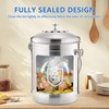 ENLOY Compost Bin for Kitchen Countertop, 1.3 Gallon Stainless Steel