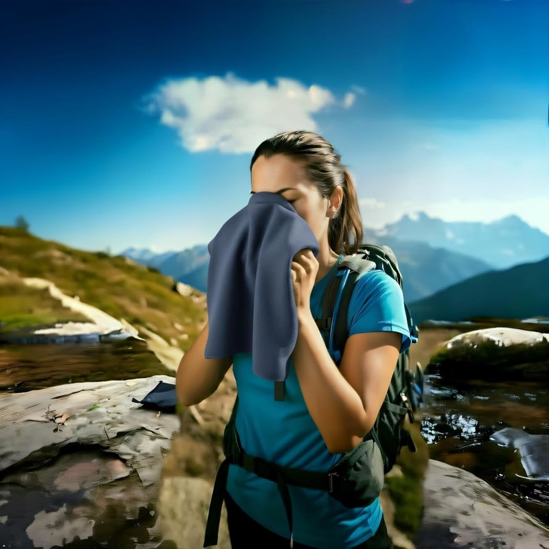 Microfiber Camping Towel for Face Quick Dry Lightweight Small Travel