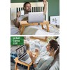 Laptop Desk Nnewvante Table Adjustable Bamboo Foldable Breakfast Serving Bed
