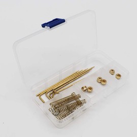 KIPA Kit de afinación de calibración de carburador para CFM 1400 1404 1405 1406 1407 1408 1409 1411 WPA 1487 Carter AFB Carburador Jets Rods Springs Jets tamaños 95 98 101 varilla de medición y retención de varilla ers ers