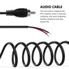 Acupress 2-Pack 9.8 FT Replacement RCA to Bare Wire Cable