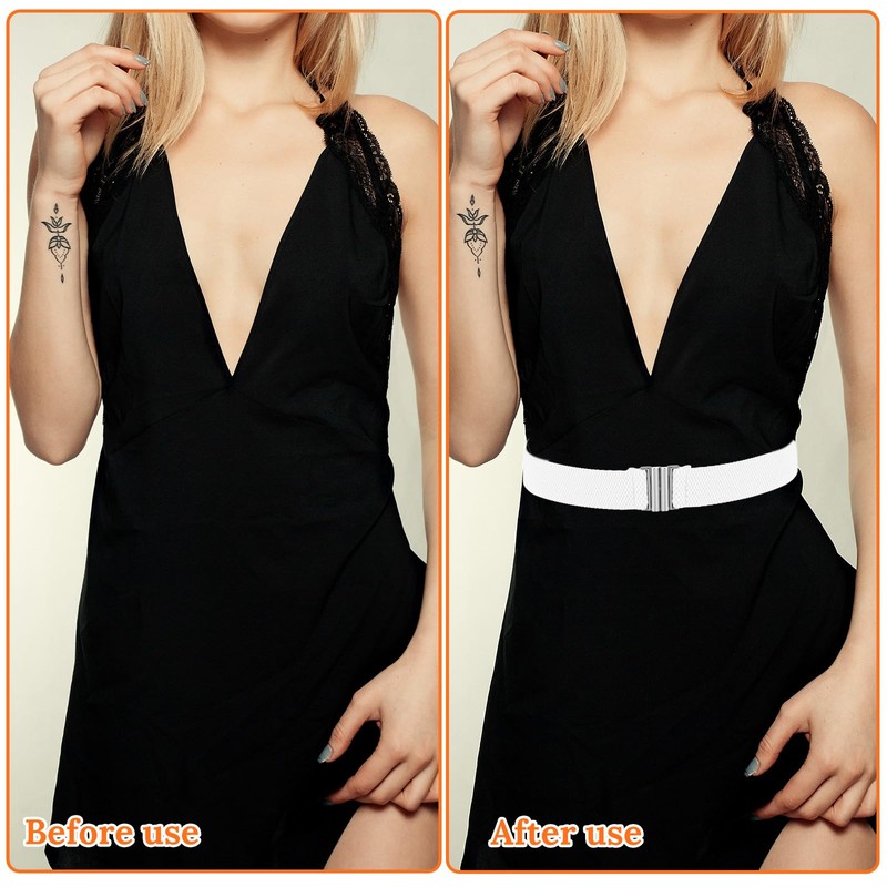BOHUIZ Women Invisible Belt, Elastic Belt Comfortable No Show Stretch