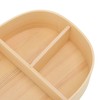 Bento Box Portable Japanese Style Wooden Large Single Layer Removable