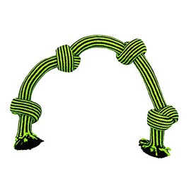 Jolly Pets Knot-N-Chew 4 Knot Green/Black Large/x Large