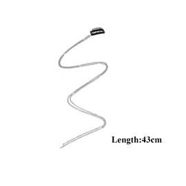 2PCS Silver Rhinestone Hair Chains Crystal Tassel Hair Clips Chains Decorative Headdress Sparkly Hair Extensions Hair Pins Braids Hair Accessories for Bride Wedding Party Daily Decorative