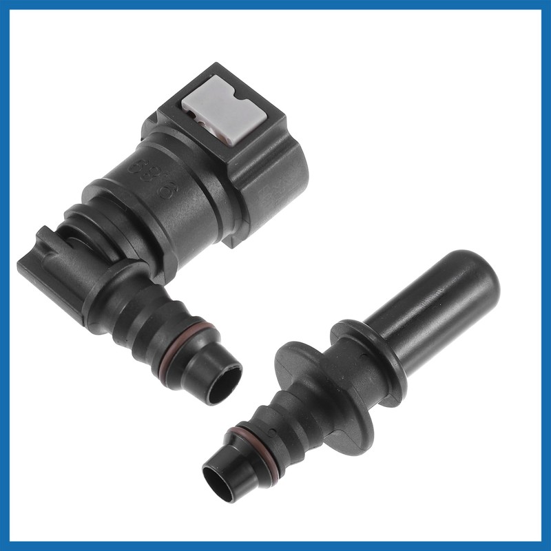 A ABSOPRO 9.89mm SAE to 10.5mm 90 Degree Fuel Line