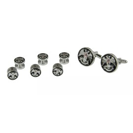 4031913 Scottish Rite Cuff Links & Tuxedo Studs 32nd Degree Wings Down 32 Degree
