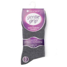 6 Pairs of Sock Shop Everyday Gentle Grip Socks Ladies 4-8 See Multi Variations and Designs (6 x RH12)