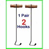 Wood-n-Stuff BOOT 2 (pair) Pulls Hook 8" Long for pulling