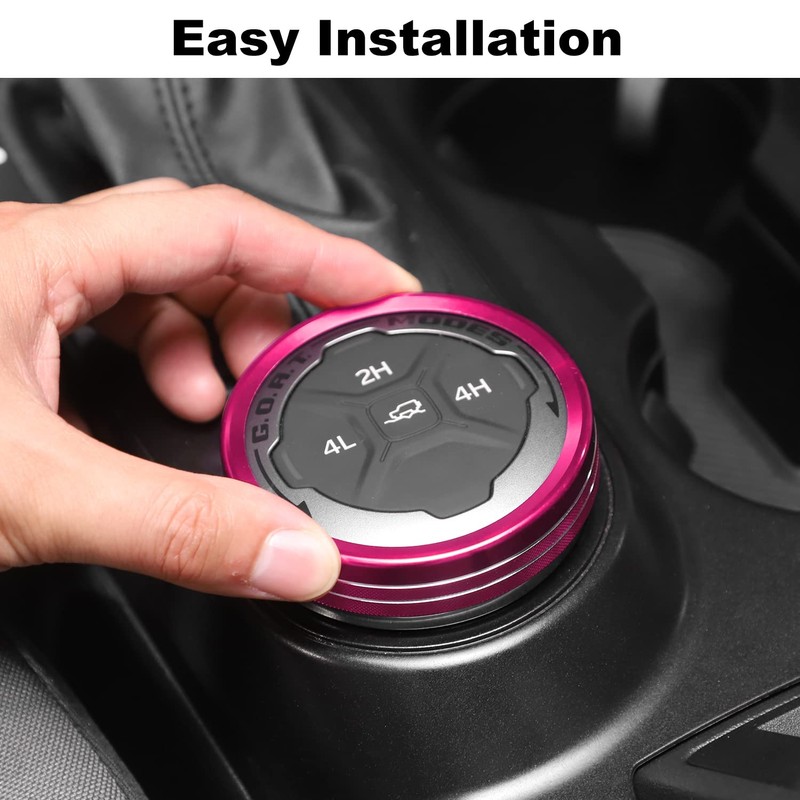 Linskip Dashboard Control Knob Trim Set for Ford Bronco 2025-2021,