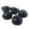 POWERWORKS 5 pcs Brake Pedal Rubber Stopper Black Fits for
