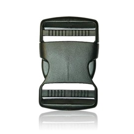 BOB-KRAFT - Buckle 20 mm / 25 mm / 30 mm / 40 mm / 50 mm, Buckle Clasp, Plastic Click Closure, Clip Closure, Buckles for Lap Strap, Replacement Buckle for Backpack, Made in the EU, black