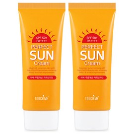Aesom 터치미 퍼펙트 자외선차 단 선크림 60ml 2개 / 대용량 3중기능성 SPF50+ PA++++ Touch Me Perfect UV Shield Sun Cream 60ml 2 pcs / Large Capacity 3-in-1 Function SPF50+ PA++++