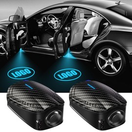 SPOBODY 2PCS Car Door Light Projector, Car Door Projector Rechargeable HD Car Welcome Courtesy Ghost Shadow Lamp Fit for Cars (for DOOOO-D-G)