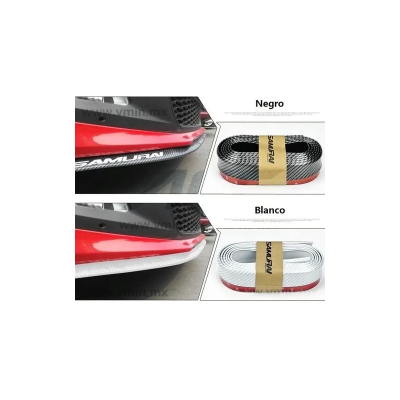 Vmingo Lip Samurai Universal Facia Faldon Flexible Estribo Spoiler (Fibra