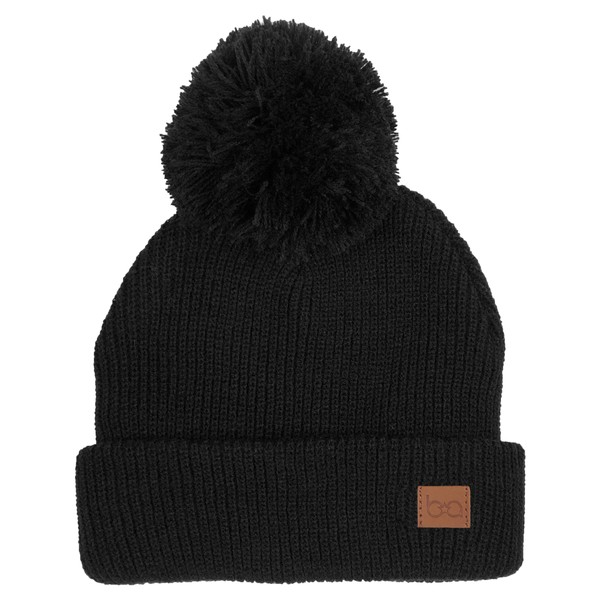 Babyfied Apparel Winter Pompom Toque 0-2 Yrs (Black, 6-24M)
