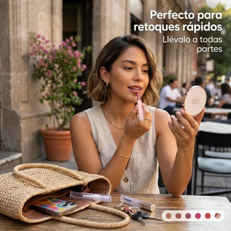 Lápiz Labial Click Aplicación Precisa Brillo Hidratante