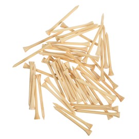 BESPORTBLE 50pcs Bamboo Golf Tees Golf Holders Performance Lightweight and Convenient for Golfing Enthusiasts for Course Use and Practice