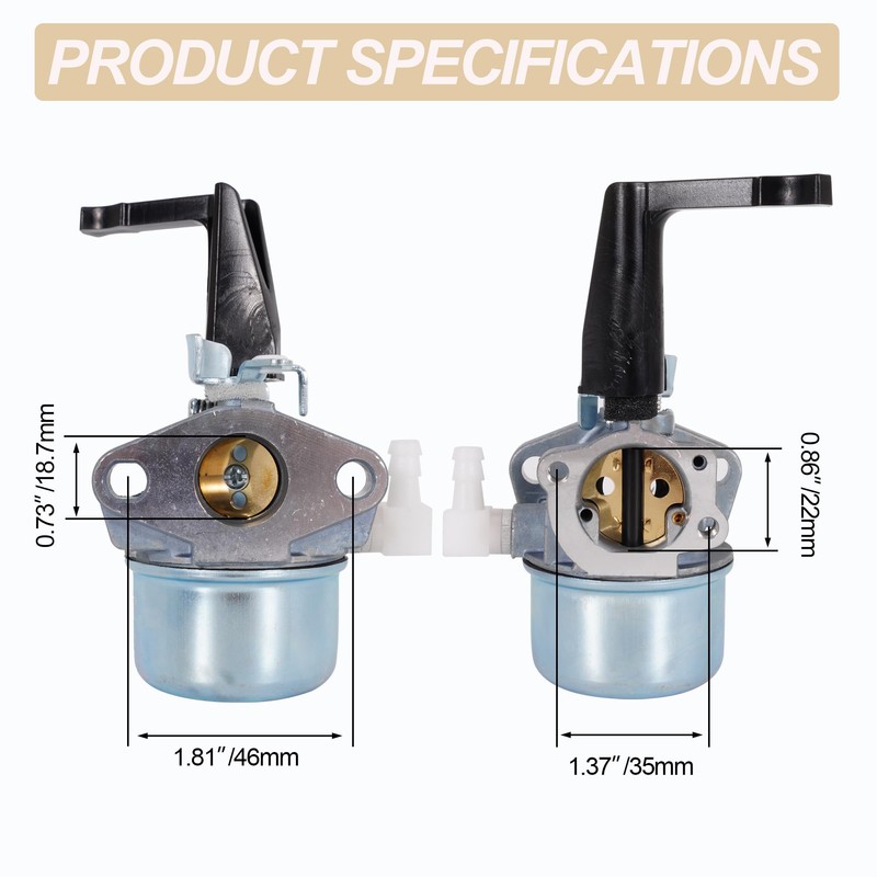 696065 697422 Carburetor Compatible with B & S 110402 110412