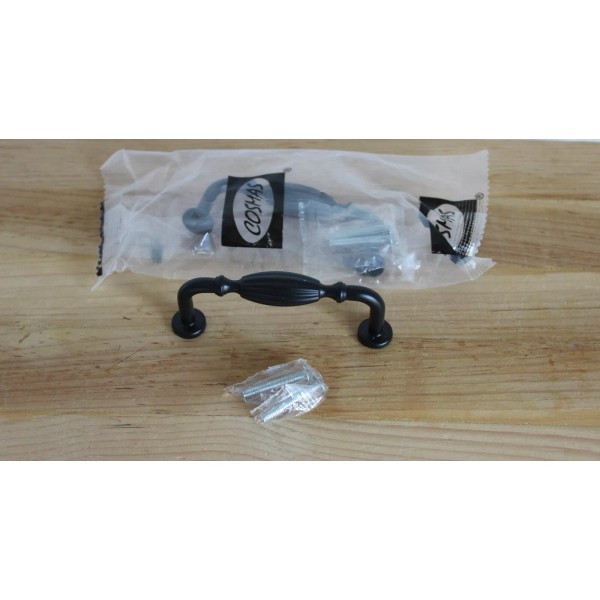 Cosmas Flat Black Cabinet Pull 7119FB