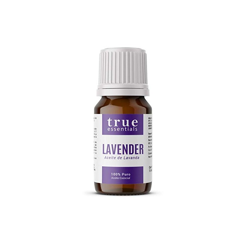 Lavender Oil, Aceite Esencial de Lavanda 15ml True Essentials. Colección
