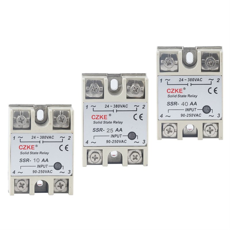 TWRQA SSR-10AA/SSR-25AA/SSR-40AA AC Control AC White Shell Single Phase Solid