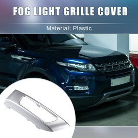 A ABSOPRO Left Right Side Fog Light Grille Cover Trim LR045048 for Range Rover Sport 2014 2015 2016 2017 Silver Tone 1 Pair