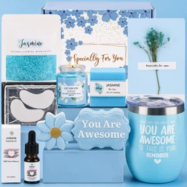 Set de Baño y spa Corporal,Cesta de regalo relajante de spa,Set de Regalo para Mujer, 9pcs Juego de Lujo para Baño y Cuerpo,para Regalo de Día para Mujer, Mamá,