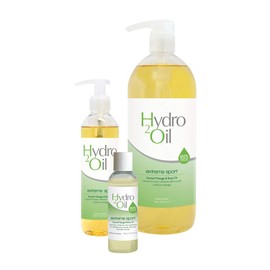 Hydro 2 Oil Extreme Sport Massage Oil 250ml - Water Dispersible Formula with Cooling Essential Oils