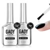 GAOY Glossy Gel Top Coat and Builder Base Set, 2