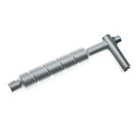 KAISH Silver Universal Drum Tuning Key Wrench Drum Tuner Key with Steel Rod for Acoustic/Electronic Drums 〝L〞Style