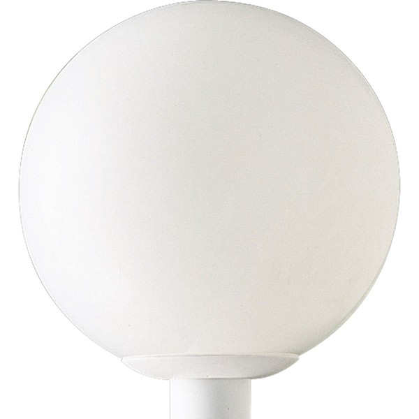 Progress Lighting P5426-60 Complete Post Lantern White Shatter-Resistant Acrylic Globe White Fitter, White