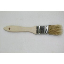Unbranded artist and crafts paint brushes lot of 12 1 inch horse hair wood handle quality