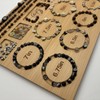 NOAVAOL Bead Boards for Jewelry Making, Combi Bamboo Beading Board