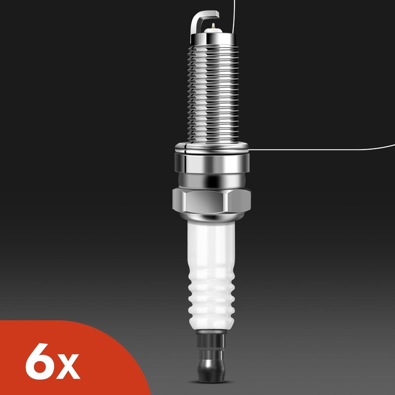 A-Premium Set of 6 Ignition Coil Pack and Iridium Spark