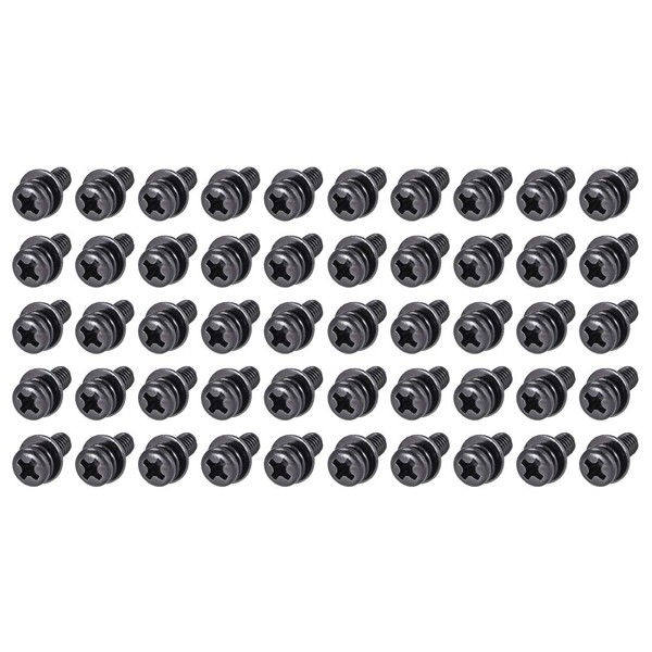 sourcing map M4 x 8mm Carbon Steel Phillips Pan Head