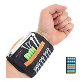 Bolsas Portaherramientas Pulsera Muñequera Magnética Para Tornillos Clavos Brocas