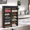 ERONE Shoe Rack Storage Organize 28 Pairs Portable Double Row