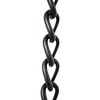 RCH Hardware CH-S54-14L-BLK-3 Steel Clock Chain, Black (3 Feet)