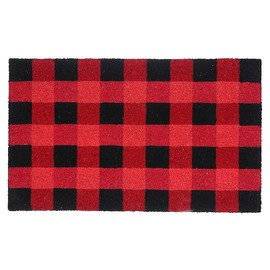 ih casa décor Coir Door Mat Red Buffalo