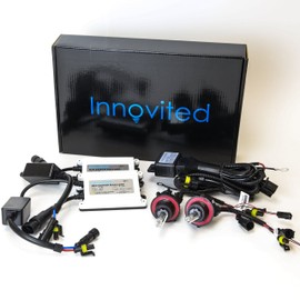 Innovited H13-3 9008 12000K Hi/Lo Bi Xenon HID Xenon Bulb Bundle with 55W INOAC Slim Ballast (Dark Blue)
