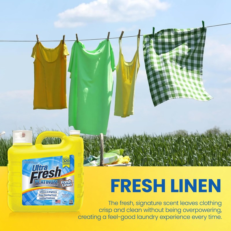 Ultra Fresh 2 Pack Platinum Liquid Laundry Detergent up to