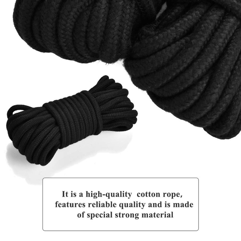 TIMESETL Cotton Rope Diameter 8 mm Cotton Cord 10 m