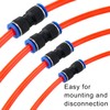 HUAZIZ Pack of 25 Straight Pneumatic Connectors, Air Push Quick
