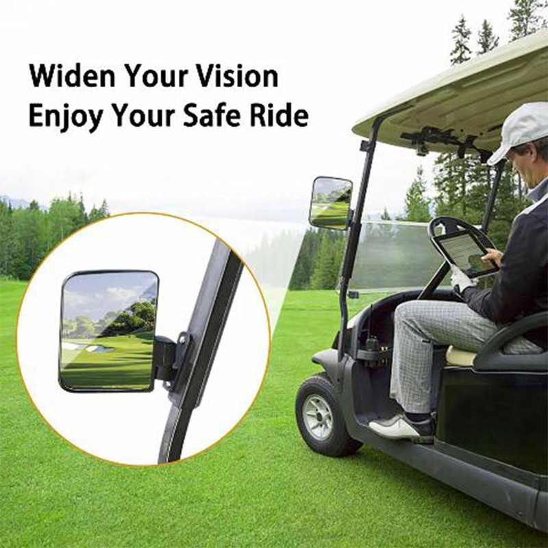 MadJax Golf Cart Side Mirror Set | 180° Fully Adjustable