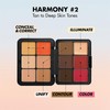 RoseFlower 12 Colors Makeup Palette, Foundation Contour Palette, Bronzing Eyeshadow,